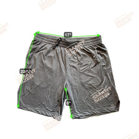DSG Men's XL Gray Athletic Shorts 100% Polyester Workout Lounge Comfort - Picture 3 of 7